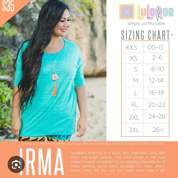 Lularoe irma xxs - Picture 5 of 5